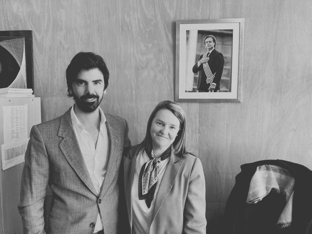 leandro viotto con andres brugman subsecretaria de desarrollo social MIDES uruguay