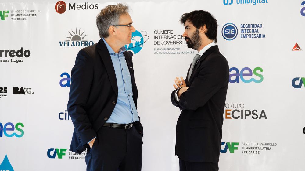 Juan Ignacio Rubiolo, Vicepresidente de AES, y Leandro Viotto Romano